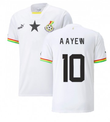 Ghana Andre Ayew #10 Hjemmebanetrøje VM 2022 Kort ærmer